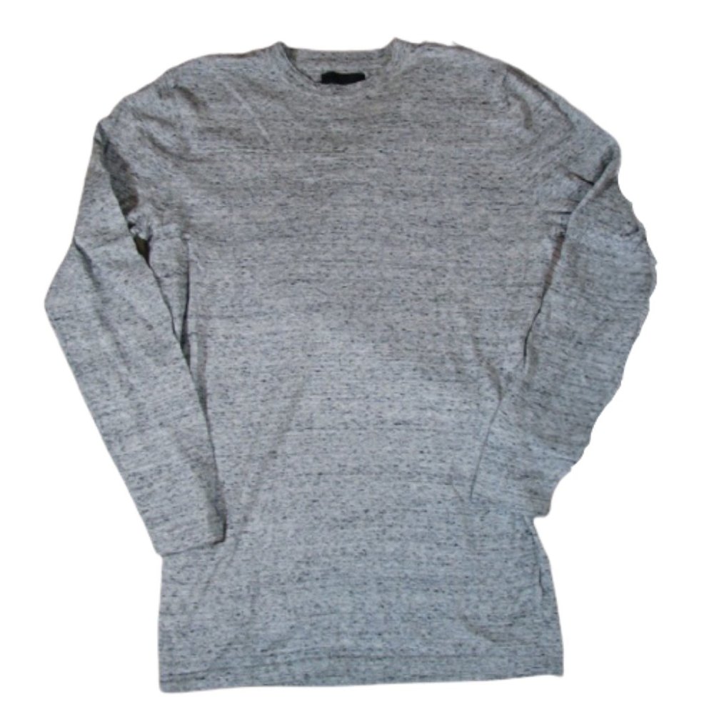 ASOS Shirt Gray Heather Long Sleeve Knit Medium Athleisure Women
